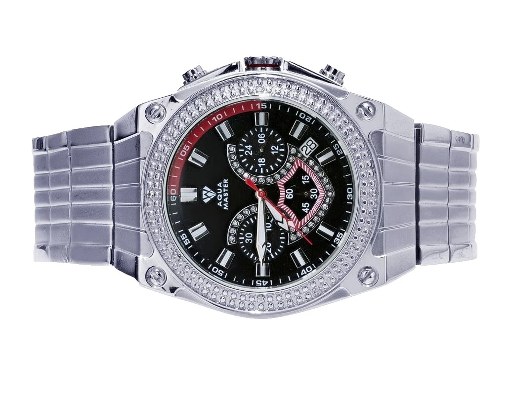 Caja de acero inoxidable Aqua Master Relojes de pulsera