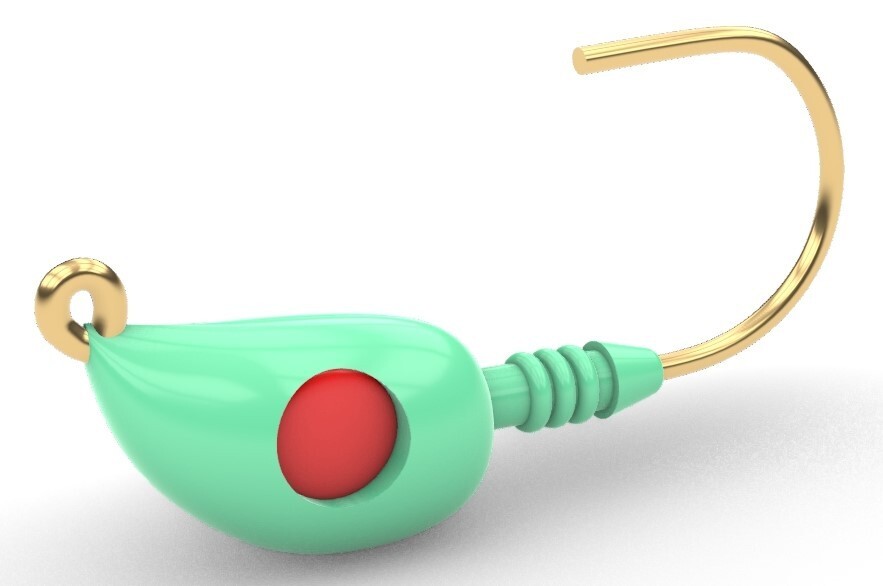 Mullet Jig head Mold -Spotted Seatrout, Flounder, Puppy Drum ( 1 oz ) - Image 2