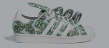 UK10.5/ EUR45 1/3- adidas JEREMY SCOTT MONEY PRINT SUPERSTAR HP6596