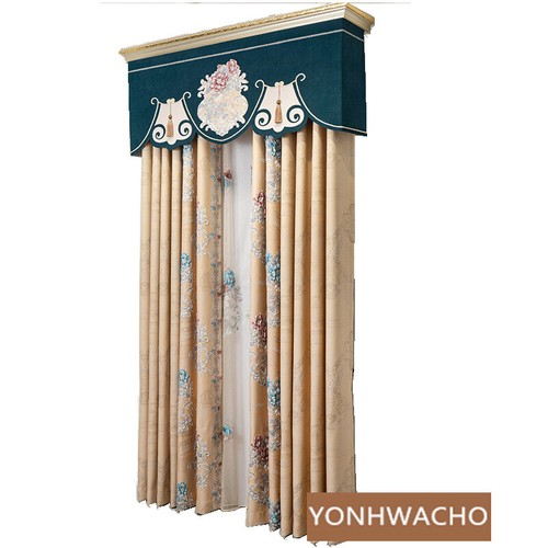 Italia Jacquard Ventana Amarillo Tela Blackout Cortina Cenefa Cortina C1618 - Imagen 10 de 11