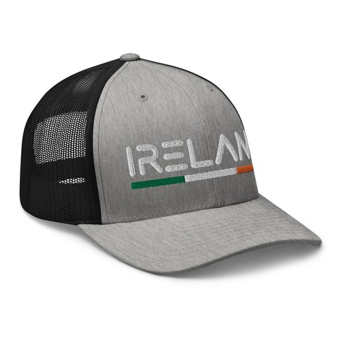 Minimal Ireland Flag Trucker Hat Mesh Ireland Trucker Cap - Picture 12 of 14