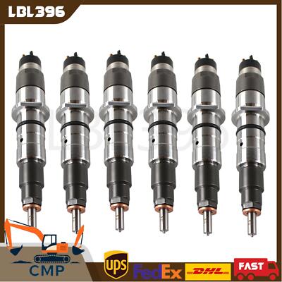 6X Fuel Injectors 6754-11-3011 0445120059 for Komatsu PC200-8