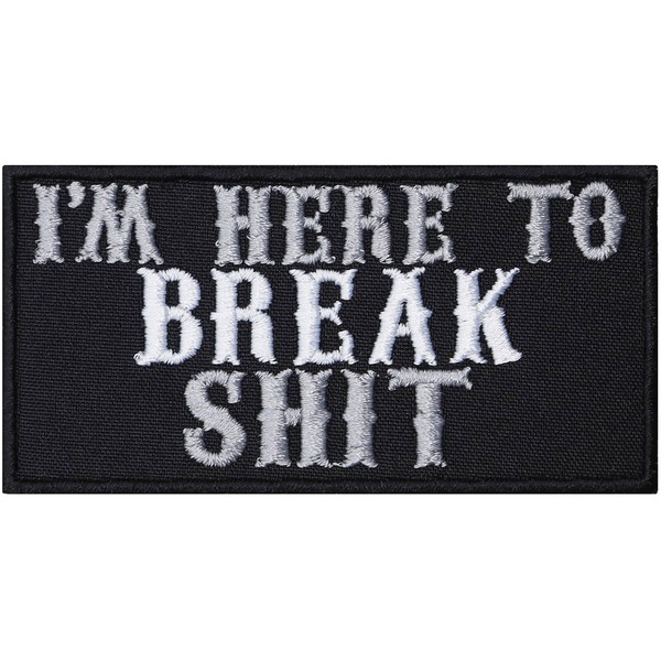 AufnäHer: Break Shit Biker AufbüGler/Patch/Flicken/BüGelbild/Applikation-image