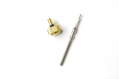 New stainless steel goldtone crown and stem for Citizen 8200 automatic  -20470