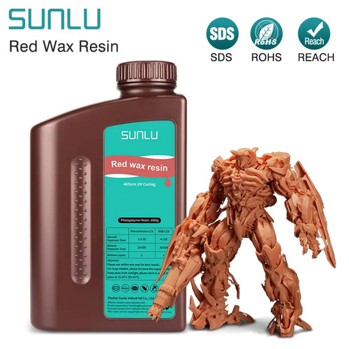 Sunlu Standard/Red Wax/ABS-Like/Washable/Toughness/Plant-Based/PA-Like Resin
