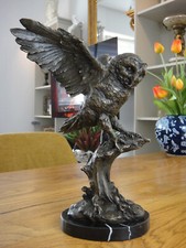 Bronze Eule Marmor Luxus