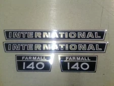 International 140 hood decals
