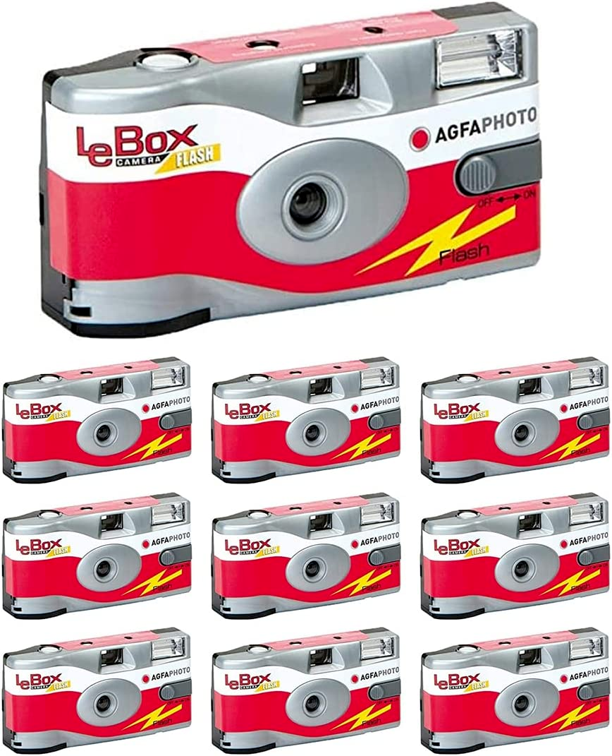 Agfa 10-Pack Disposable Camera AgfaPhoto LeBox APX ISO 400 Film