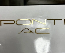 Pontiac FireBird/Trans Am 1993-2002 Rear Bumper ABS Letters Inserts Gold