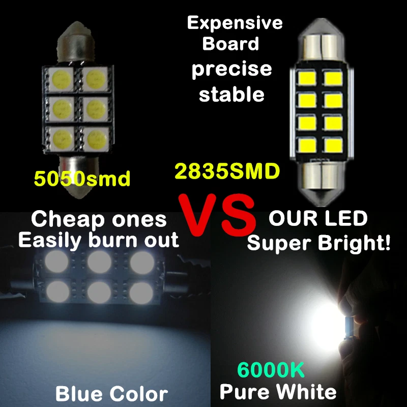 BMW 5 Series F10 Full LED Interior Premium Set 21 SMD Bulbs White Error Free - Image 2 of 4