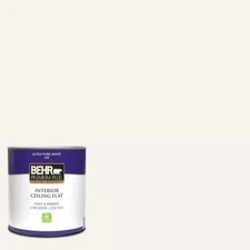 Ceiling Paint Ultra Pure White 1 Qt Flat Interior Low Odor and VOC Acrylic-Latex