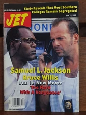 Nice Condition JET MAGAZINE Bruce Willis Samuel Jackson JULY 24 1995 Complete