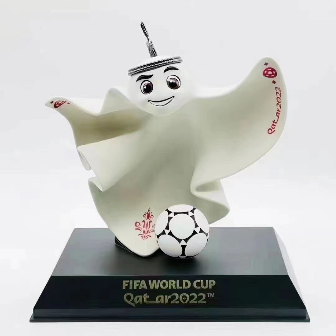 FIFA カタール ワールドカップ2022 La'eeb フィギュア 2022 Qatar World Cup la'eeb Mascot Cute Doll Football