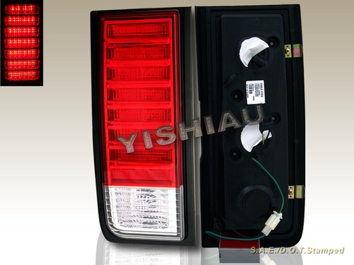 03 04 05 06 07 08 09 HUMMER H2 SUV LED TAIL LIGHTS RED PAIR - Picture 2 of 2