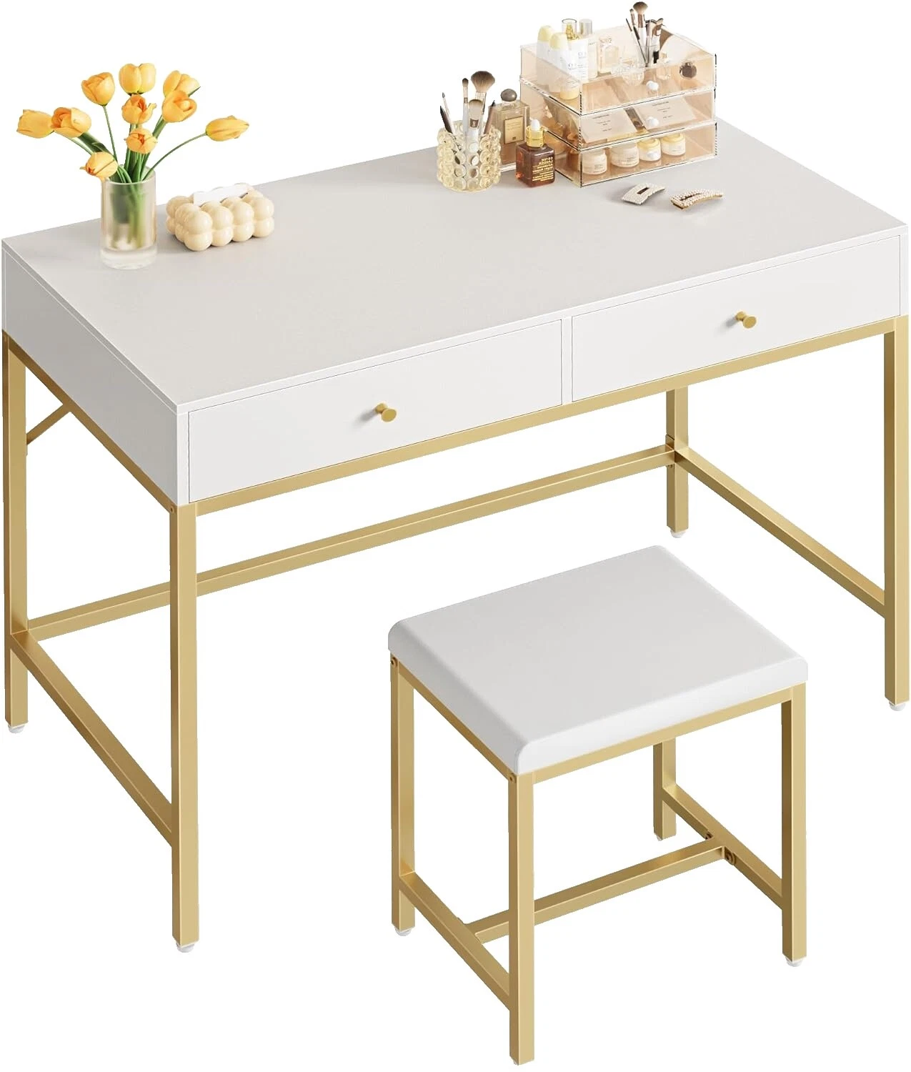 Glass Modern Vanities & Makeup Tables