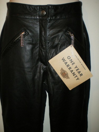 Harley Davidson LEATHER & TEXTILE PANTS 38/10 Women NEW Motorcycle STRETCH Biker - Picture 2 of 4