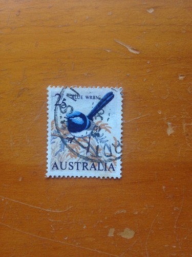 1964 AUSTRALIA 2'5 BLUE WREN BIRD USED - Picture 11 of 22