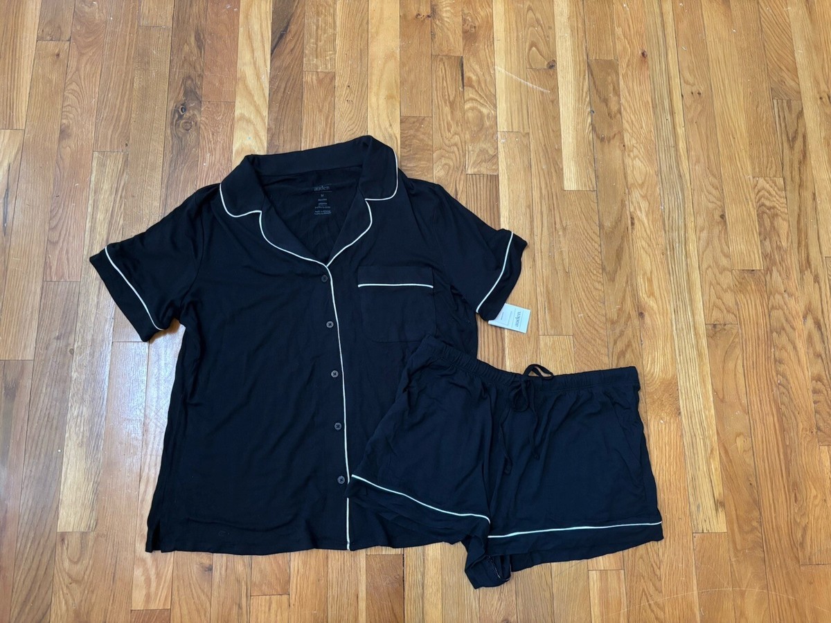 ◆JO'S LOUNGE◆ w Black Aurora Short Pajama Set 1321909 couple) Black Aurora Short Pajama Set - JO'S LOUNGE