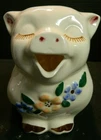 Vintage Hand Painted Shawnee Pottery Smiley Pig Pitcher 7.63" x 8" x 5.5" Excel