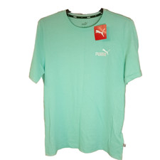 PUMA Men's Embroidered Logo Short Sleeve T-Shirt Crew Neck Size M