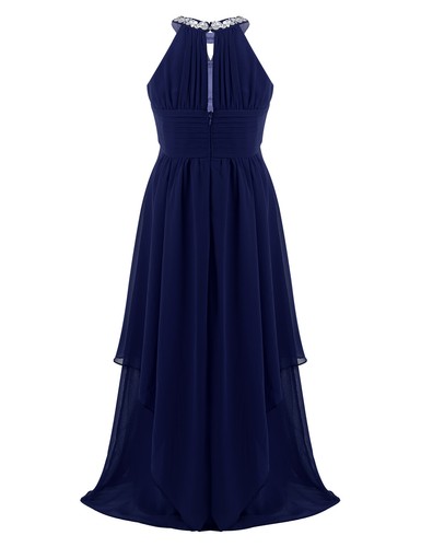 DE!ranrann Mädchen Prinzessin Hochzeit Festlich Lange Partykleid Abendkleid - Bild 32 von 69