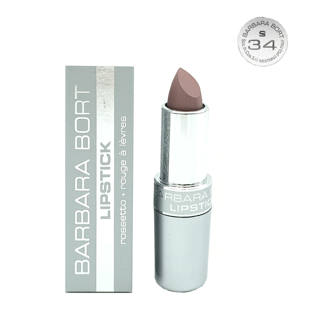 BARBARA BORT LIPSTICK ROUGE A LEVRE ROSSETTO BRILLANTE LUCIDO COPRENTE 34 4,2ML