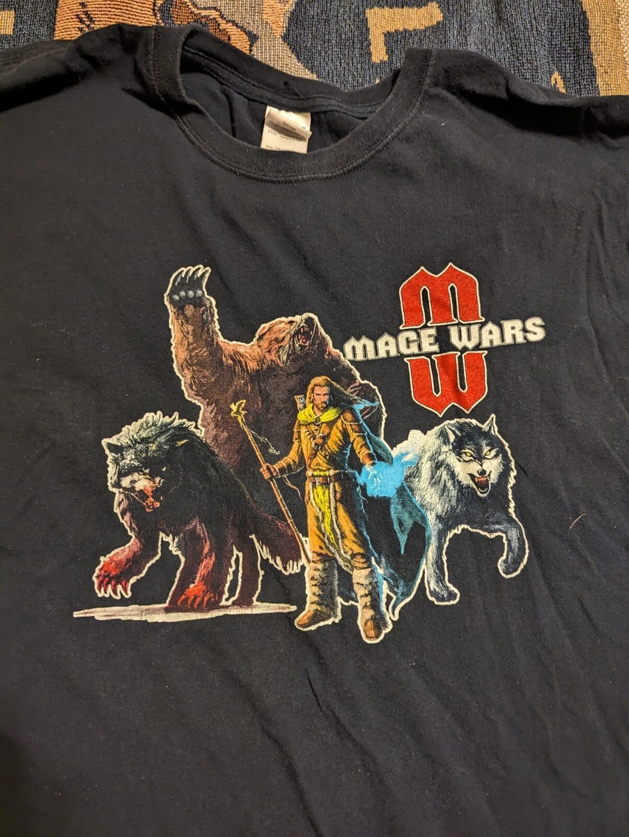 Vintage Mage Wars RPG Board Game Promo T Shirt 3XL Arcane Wonders 