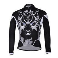 Winter Wolf Men's Jersey Long Clothing Bicycle Bike Jacket Cycling Clothes