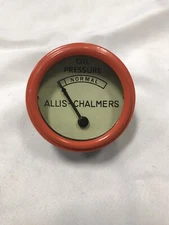 NEW AGCO ALLIS CHALMERS ORANGE OIL PRESSURE GAUGE B C WF WD WD45 1949-1957