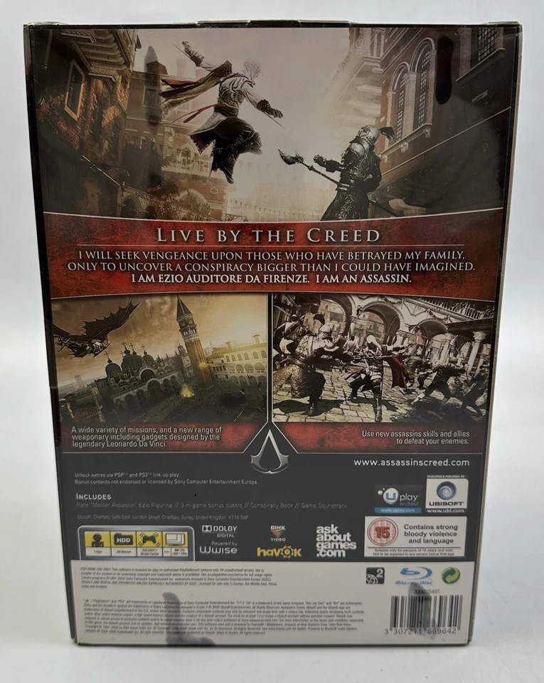 PS3 Assassin's Creed II Black Edition, UK BBFC 15+, Brand New & Factory Sealed  - Image 3 of 4