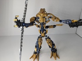 ​Vintage LEGO Bionicle 8734 Brutaka Titan Gold Warrior 100% Complete Manual 2006