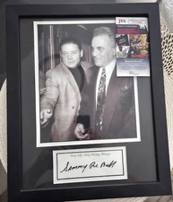 Sammy The Bull Gravano Signed AUTO Photo Framed 8×10 - Gambino John Gotti -JSA