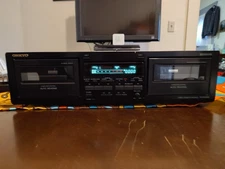 Onkyo Dual Cassette Deck  TA - RW244 Fully Functional Dual Well Deck Good Cond