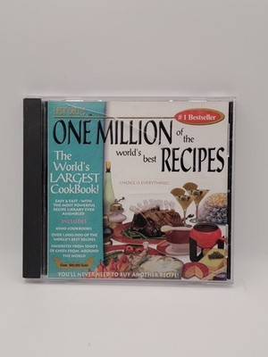 Easy Chefs One Million Recipes Cookbook CDROM PC Windows Worlds Best Bestseller