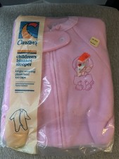 Vintage Carters Blanket Sleeper NEW Full Zip Footed Made in USA 24-29 lbs