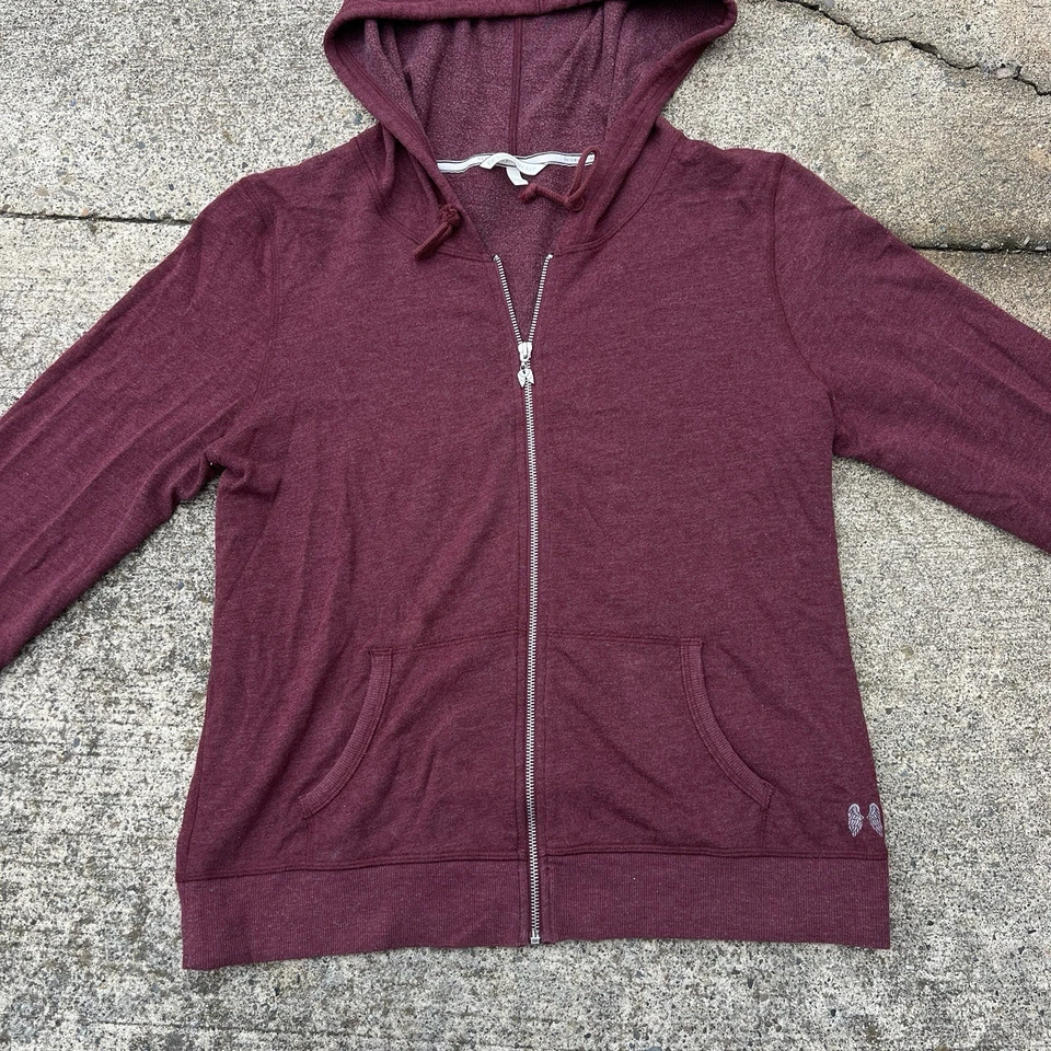 Victoria's Secret Chaqueta Mujer Grande Lentejuelas Rojas Alas de Ángel Sudadera con Capucha Sudadera Foto 4 de 4