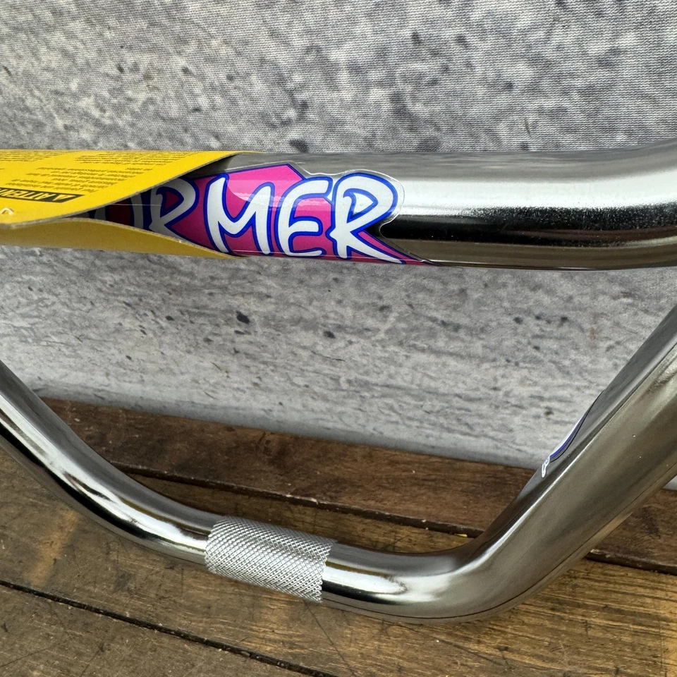 GT 2 Piezas Manillar BMX Cromo Barra Moleteada Nuevo Performer Freestyle 2 piezas Foto 3 de 4