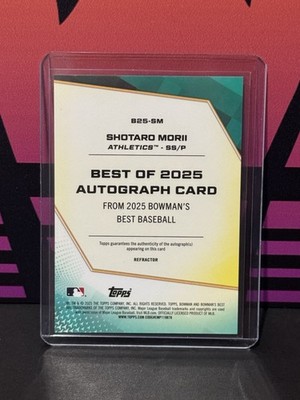2025 Bowman's Best Shotaro Morii Refractor Auto | eBay