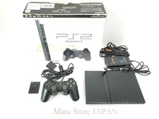 "Region Free" SONY Playstation 2 PS2 Slim Console SCPH-77000 Charcoal Black