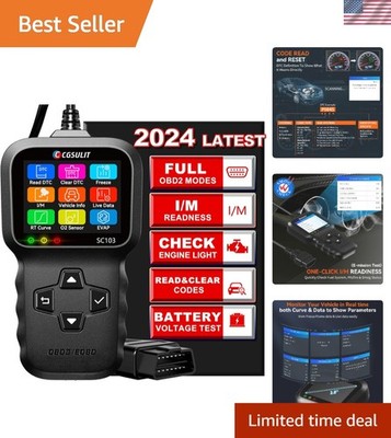 Portable SC103 OBD2 Scanner: Comprehensive Engine Diagnostics Tool for Vehicles