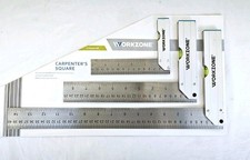 WORKZONE Carpenter's Square Set 3 Piece Set, 400mm, 250mm and 150mm