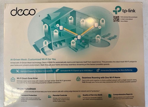 TP-Link Deco AX4300 Pro Dual-Band Wi-Fi 6 Mesh Wi-Fi System 7000SF White 3-Pack™ - Picture 2 of 3