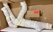 NEW GENUINE RINEHART RACING 100-0452 LATER SLIMLINE DUAL HEADER KIT, CHROME