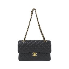 Chanel 1113 Caviar Skin Shoulder Bag Women Black One Size 672108