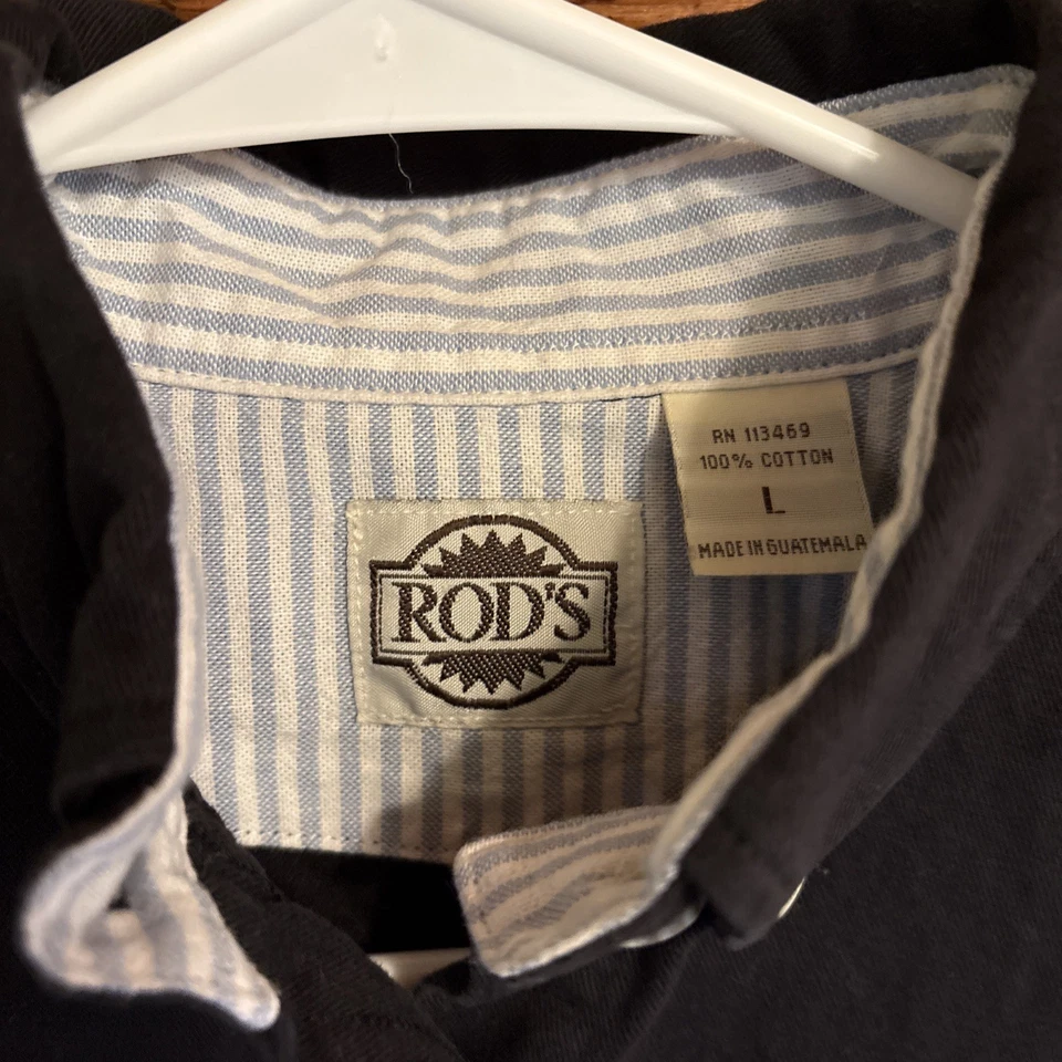 Rod's мужские большие черные на пуговицах 100% хлопок - Изображение 2 из 4