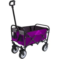 225lbs Collapsible Wagons Carts with Big All-Terrain Beach Wheels,Utility Cart