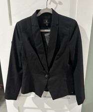 NWOT Worthington Stretch Women  s Size 10 gorgeous Black Suit Jacket Blazer