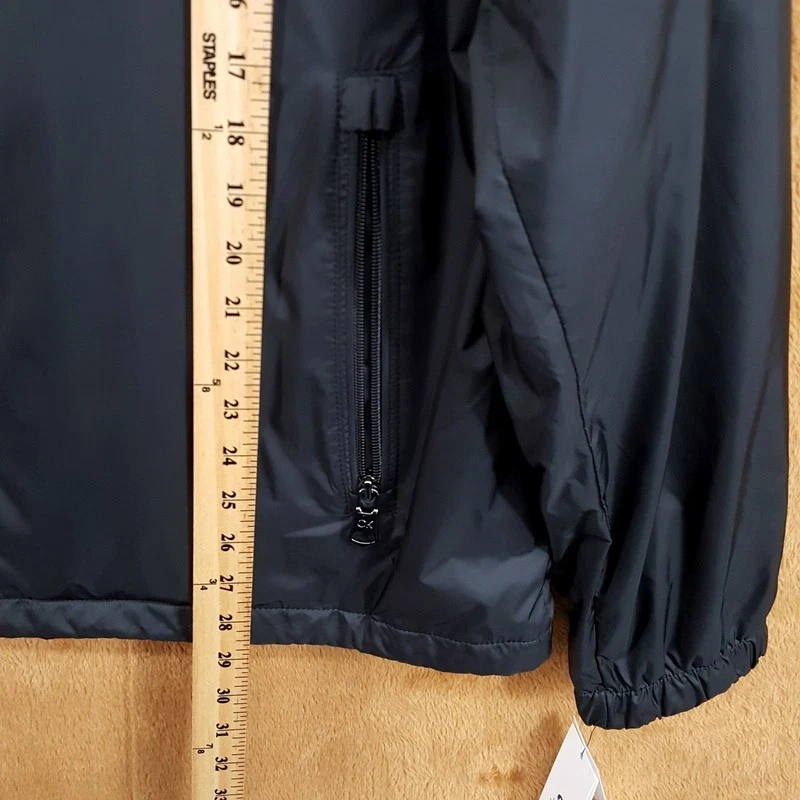 CALVIN KLEIN Jacket Mens XL Black Polar Fleece Lined Hooded Windbreaker $150 - product detail image 8