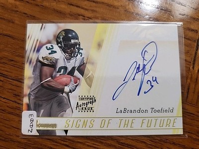 2003 Bowman - Signs of the Future LaBrandon Toefield #SF-LT (AU, RC)