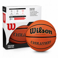 WILSON Evolution 29.5” Juego Baloncesto Tamaño Oficial Interior Entrenamiento Pelota Agarre